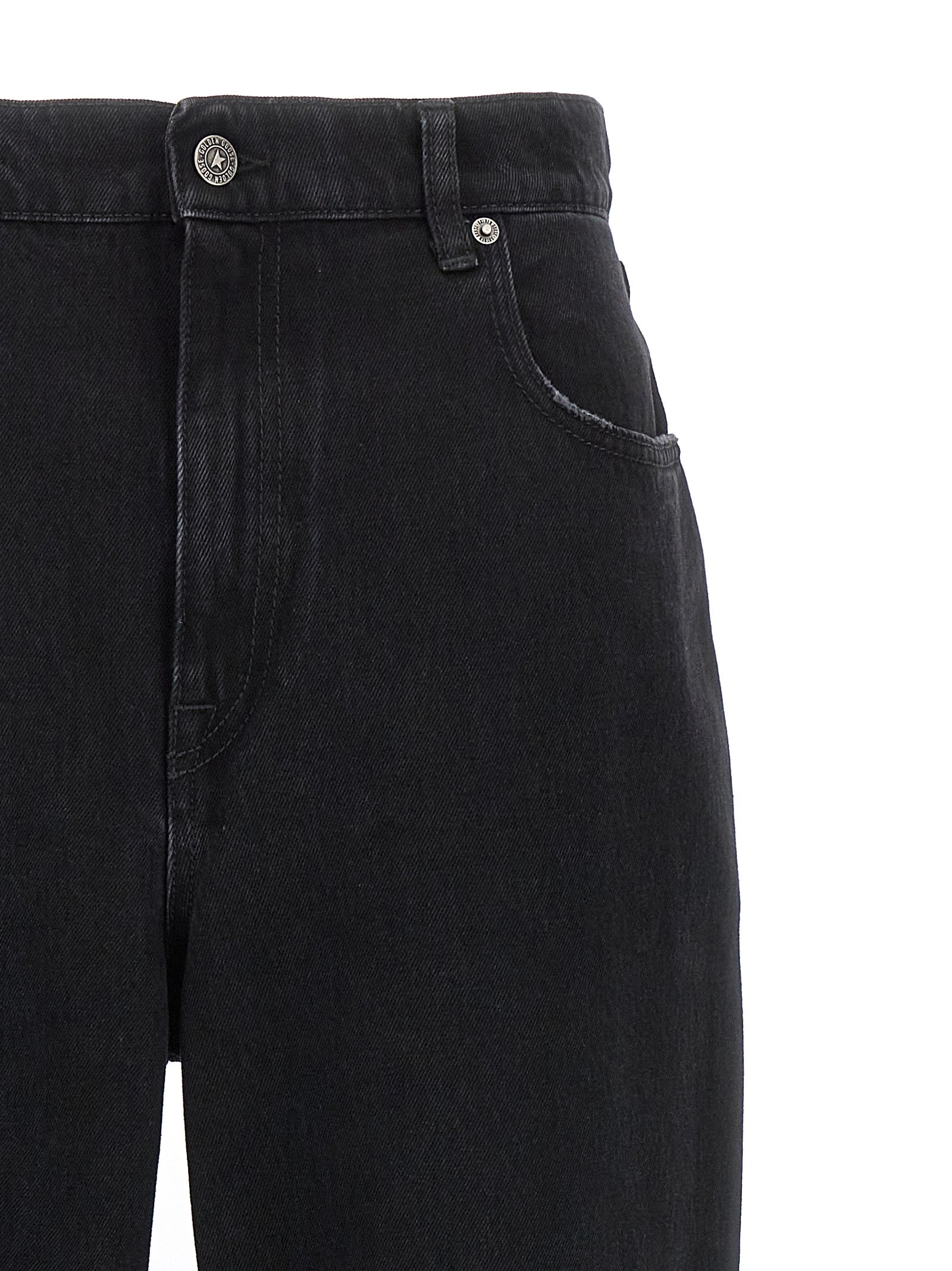 Golden Goose Black Cotton Relaxed Fit Jeans