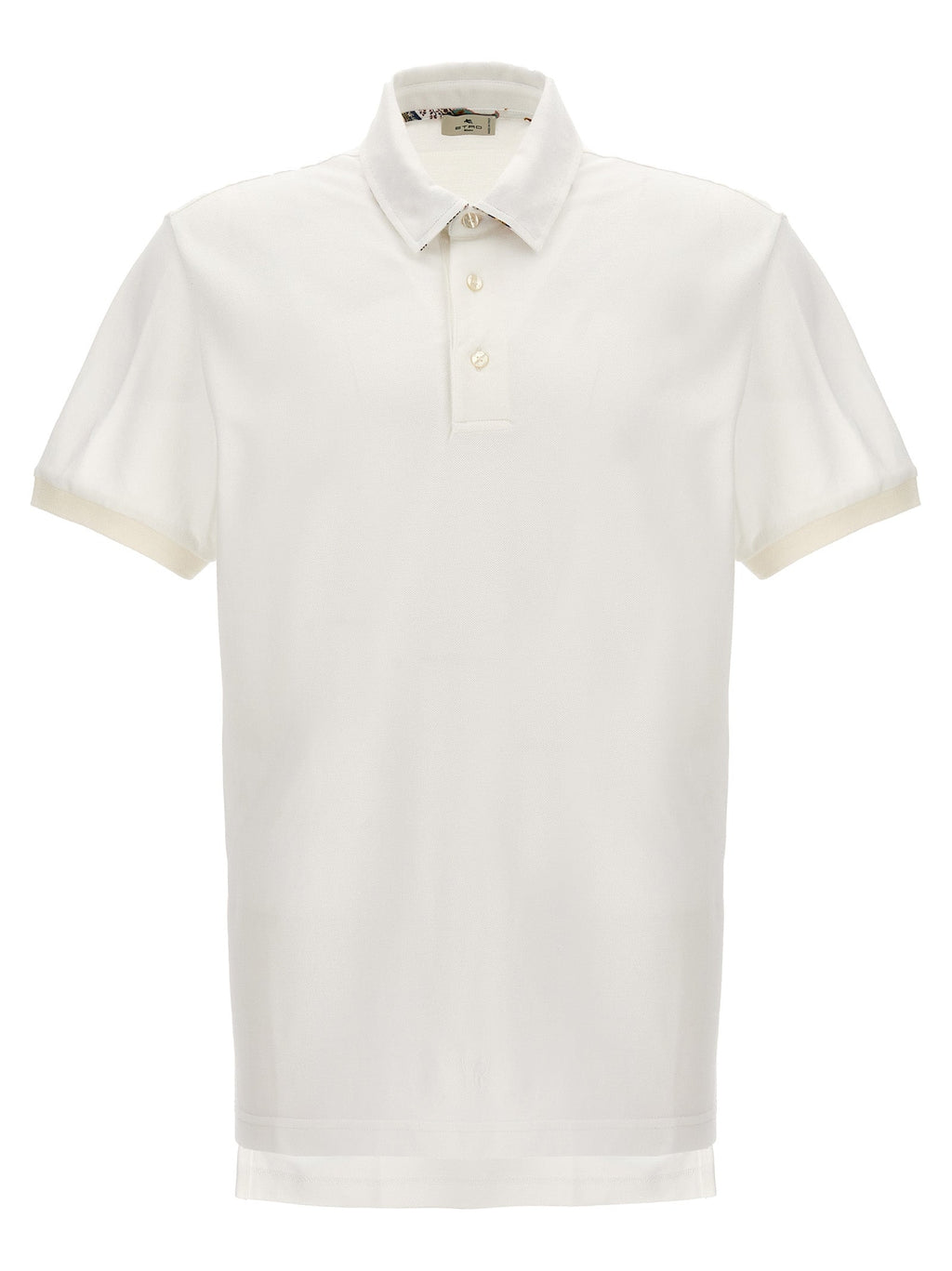 Etro White Cotton Polo Shirt