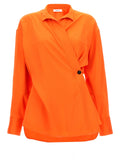 Ferragamo Orange Viscose Blouse