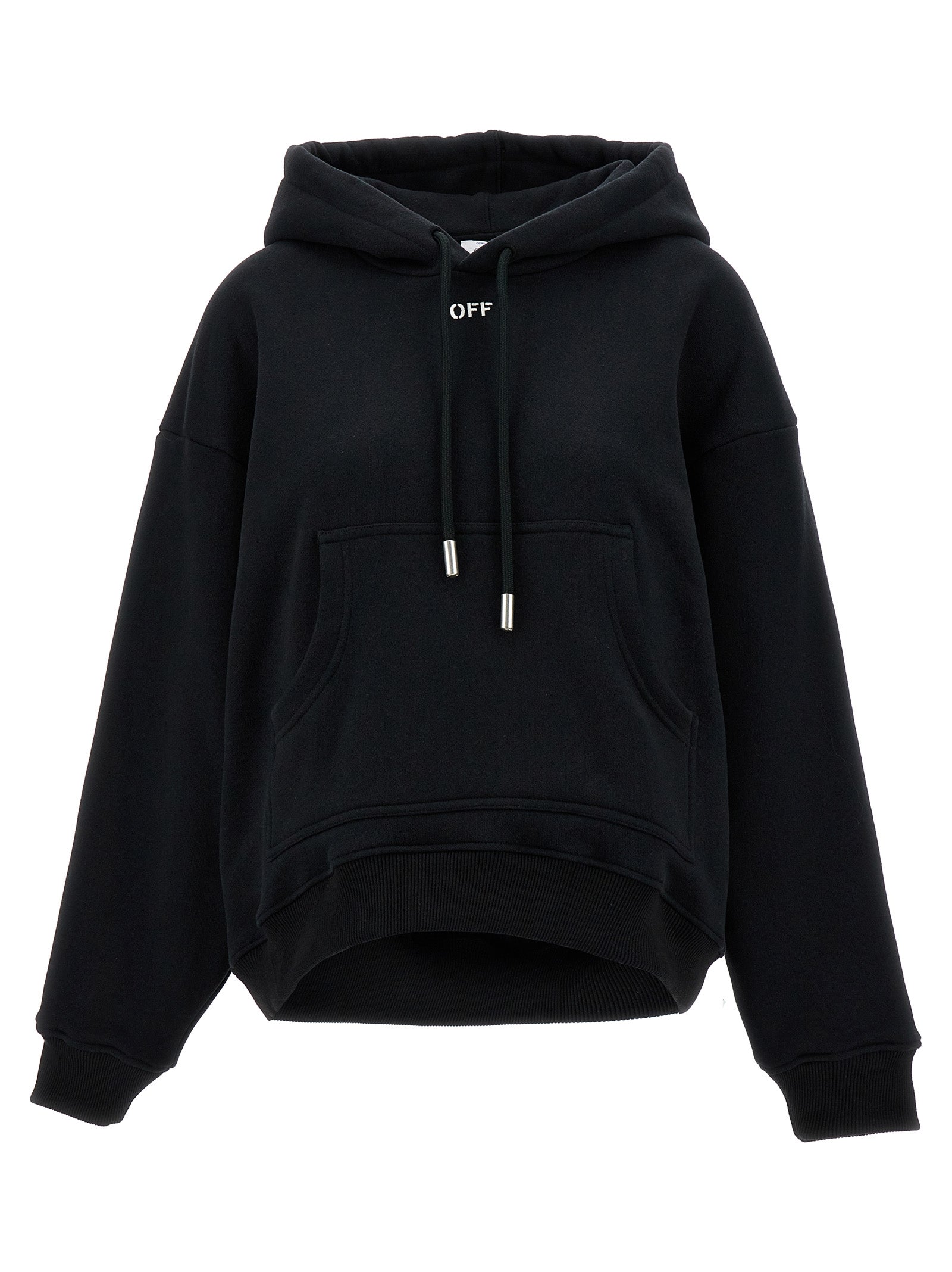 Off-White Black Cotton Hoodie