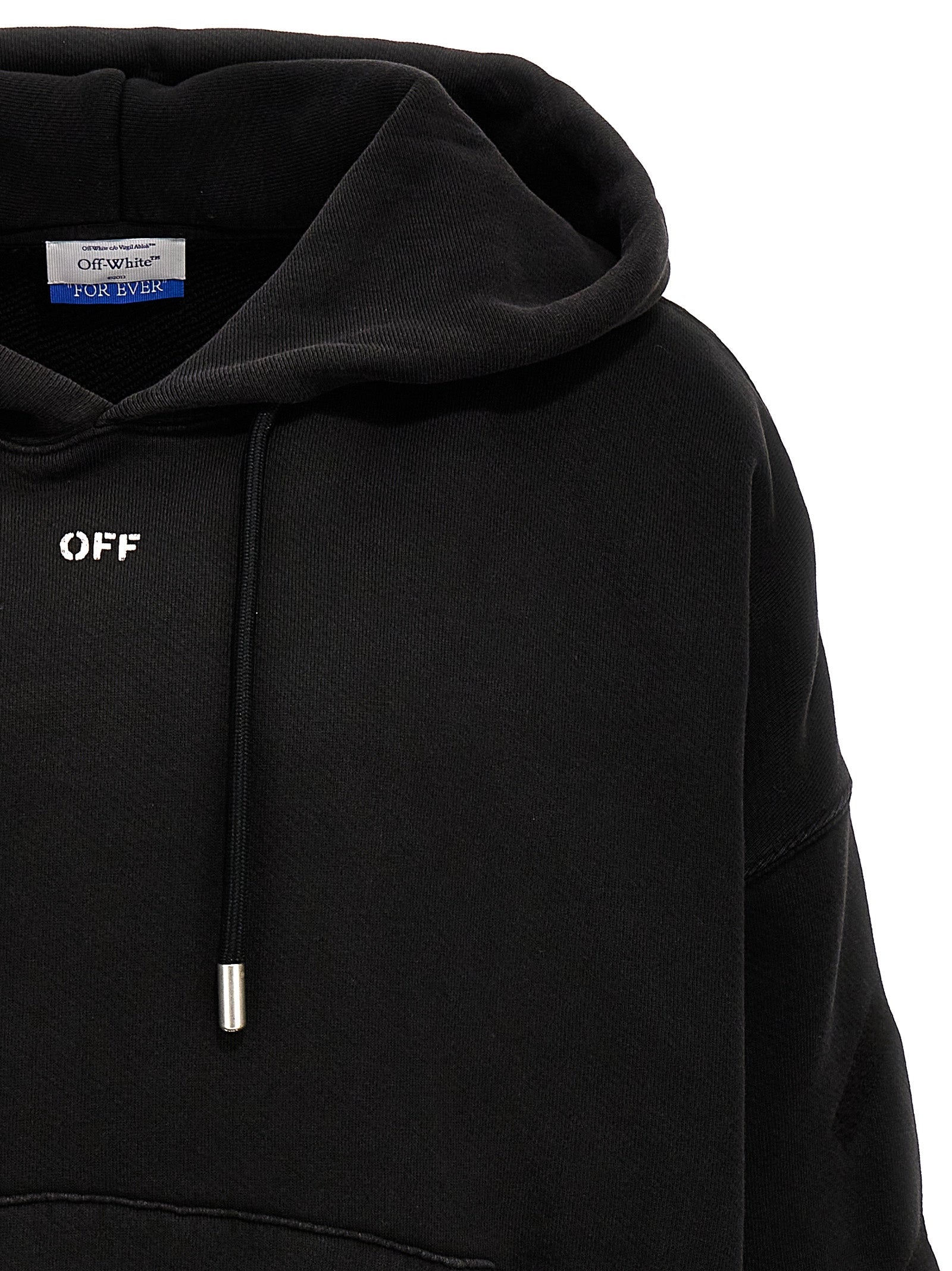 Off-White Gray Cotton Sweatshirt