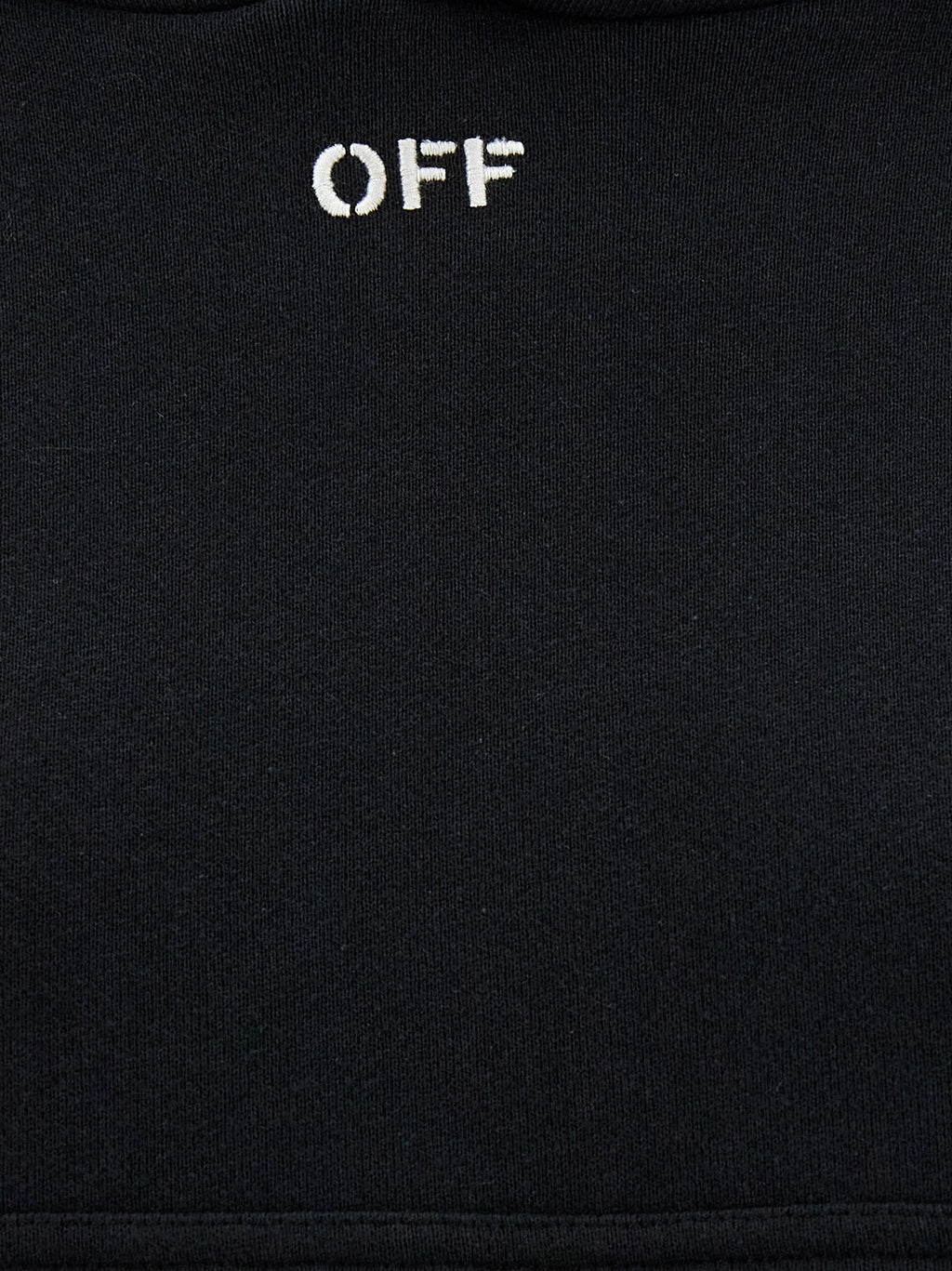 Off-White Black Cotton Hoodie