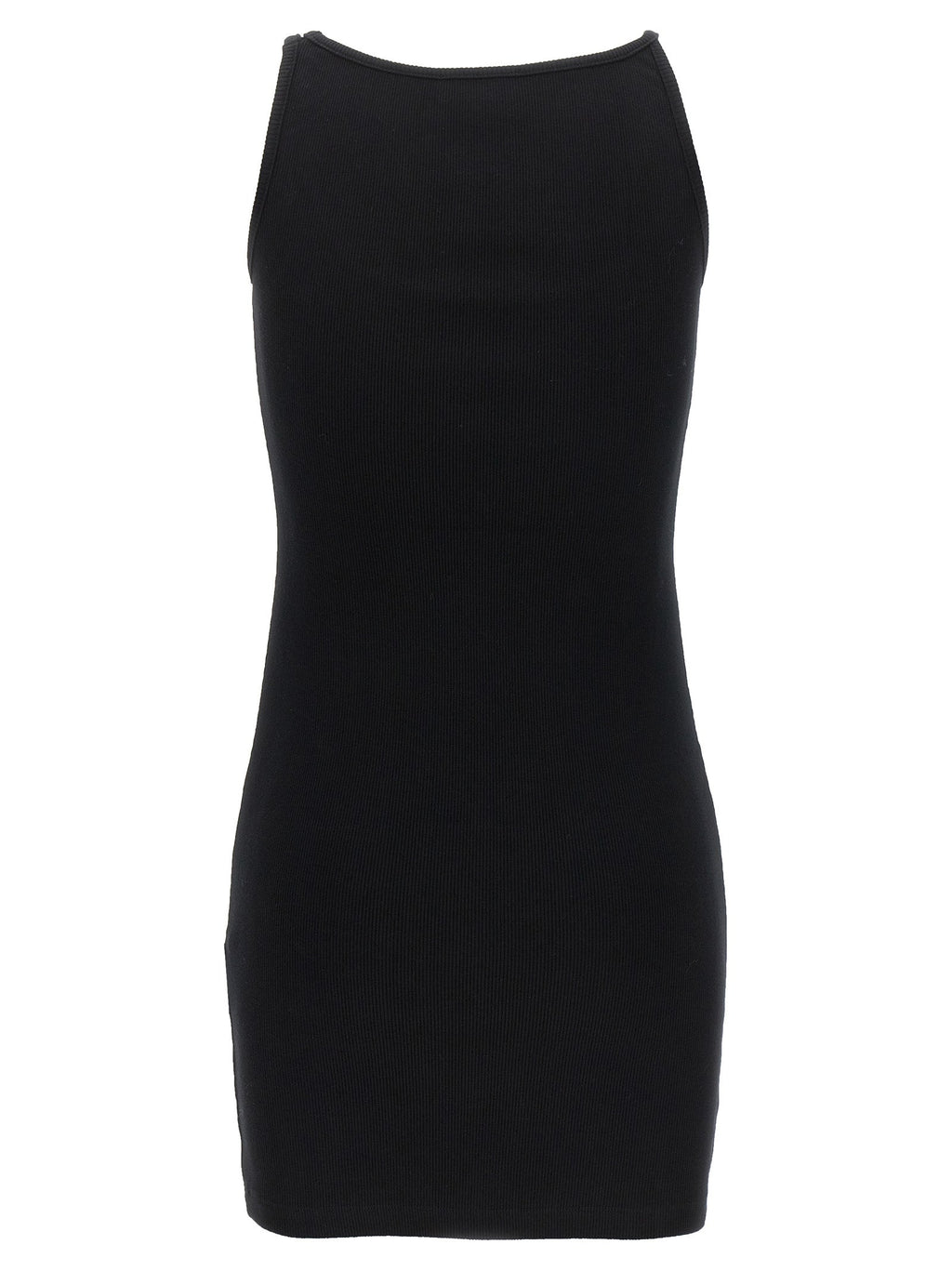 Off-White Black Cotton Short Dress