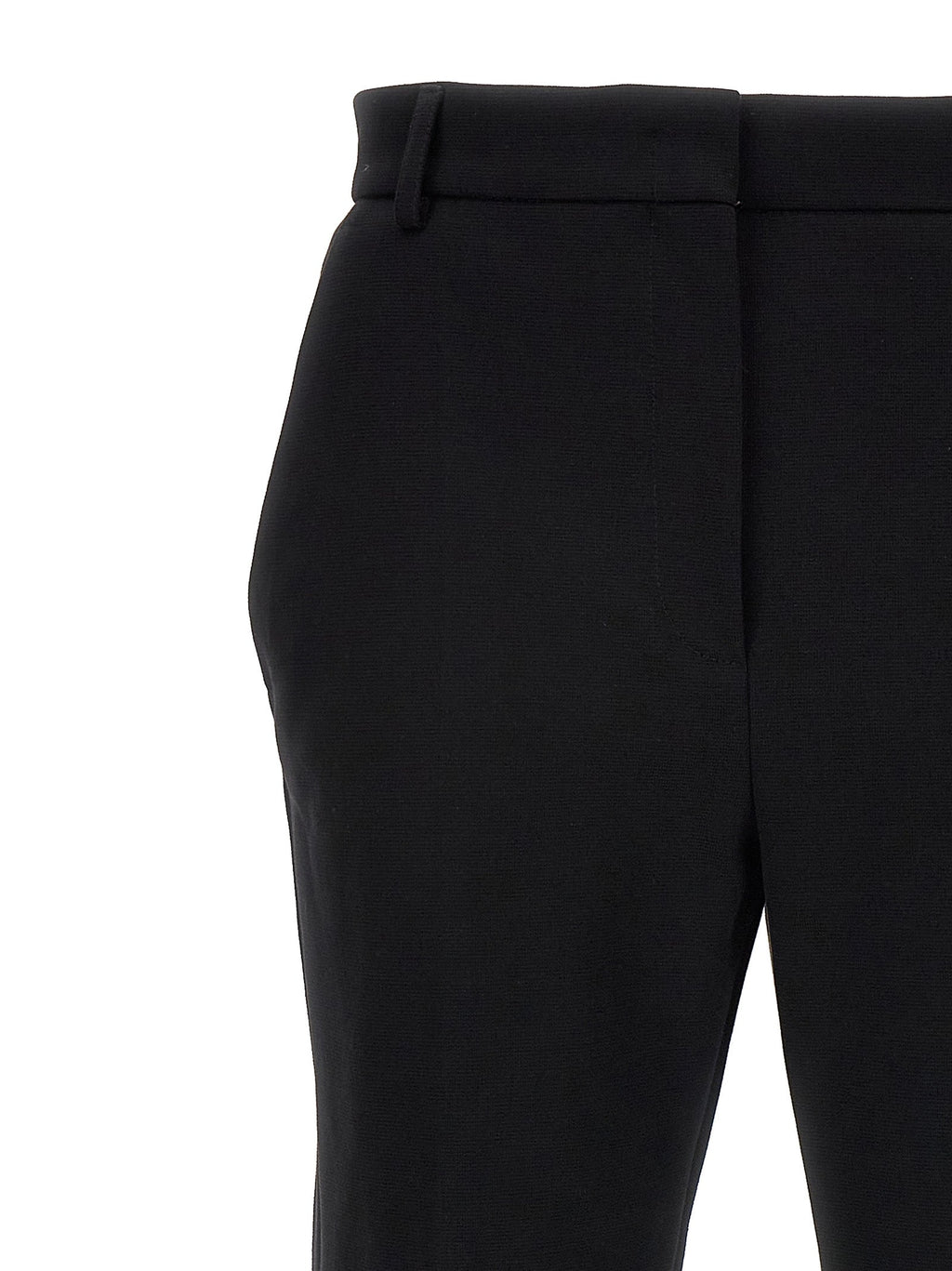 Sportmax Black Cotton Casual Pants