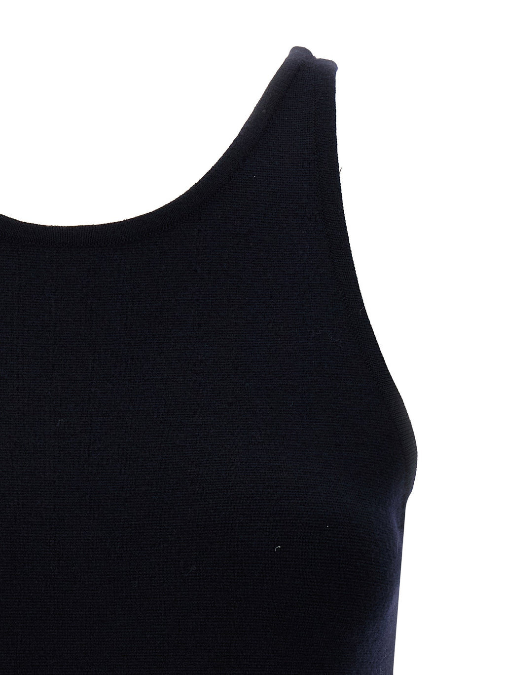 Max Mara Blue Virgin Wool Tank Tops