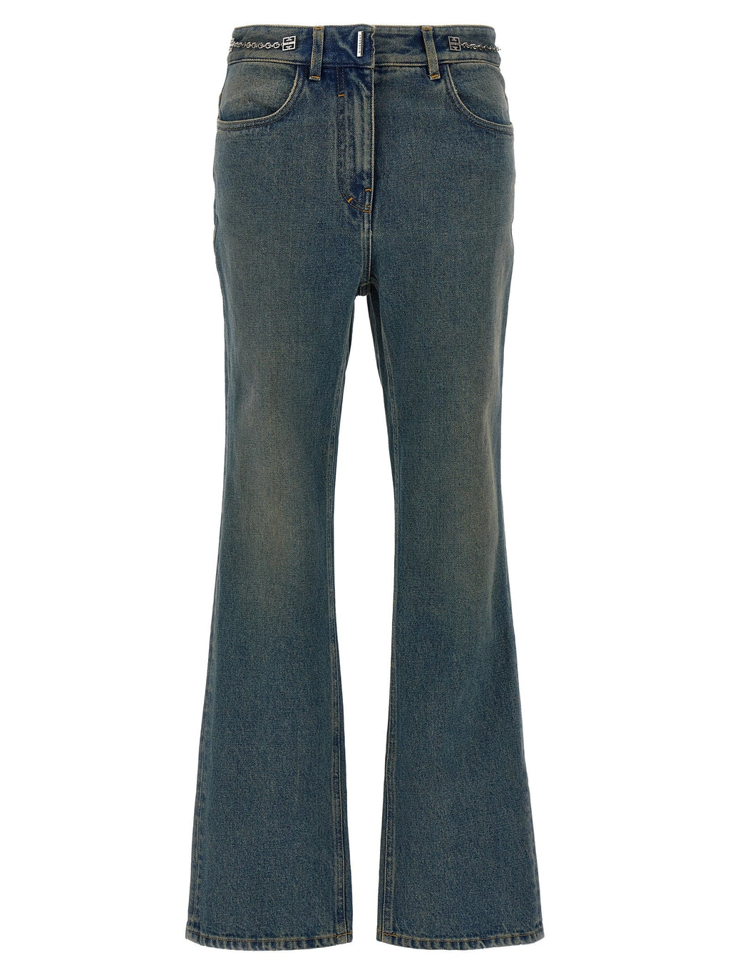 Givenchy Blue Cotton Bootcut Jeans