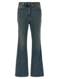 Givenchy Blue Cotton Bootcut Jeans