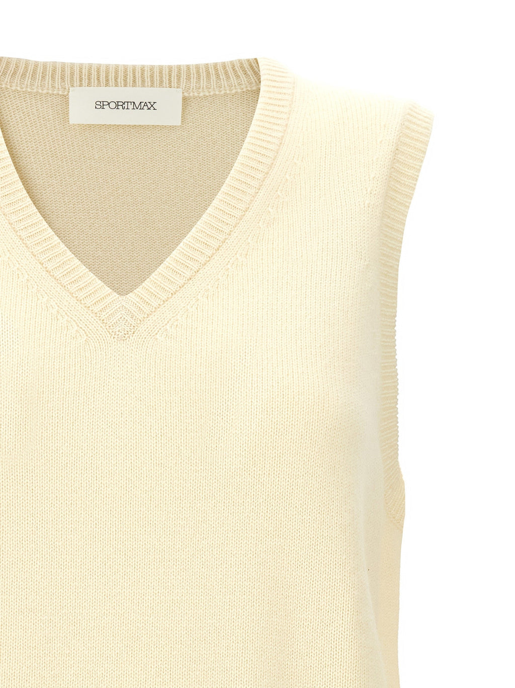Sportmax Bicolor Wool Sleeveless Jacket