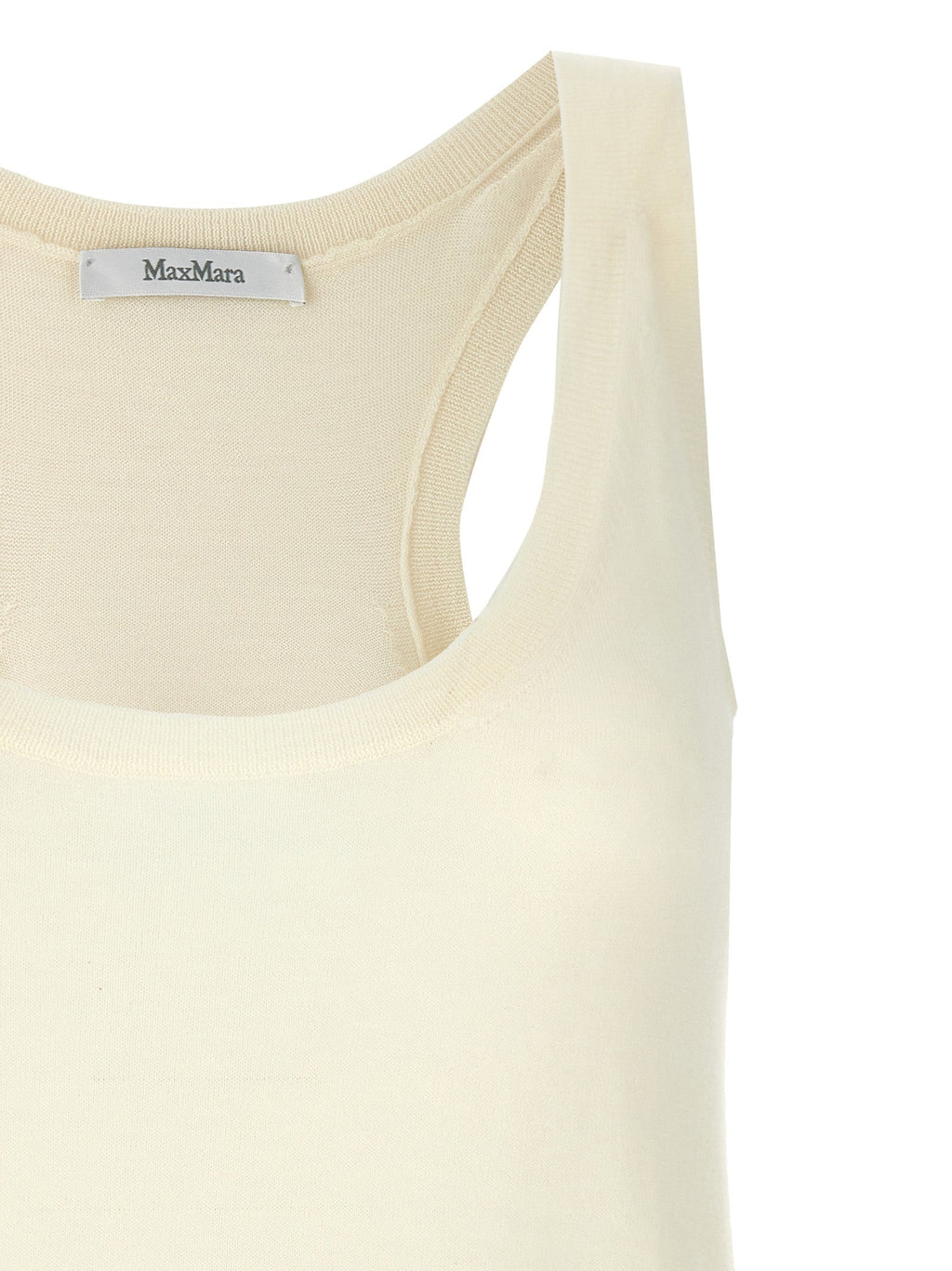 Max Mara White Cashmere Tank Tops