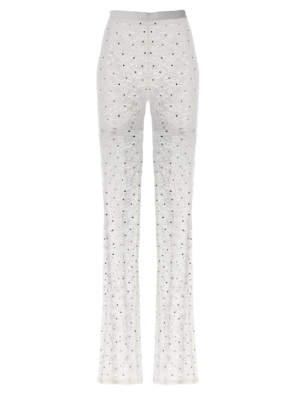 Alessandra Rich White Polyamide Leggings