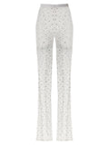 Alessandra Rich White Polyamide Leggings