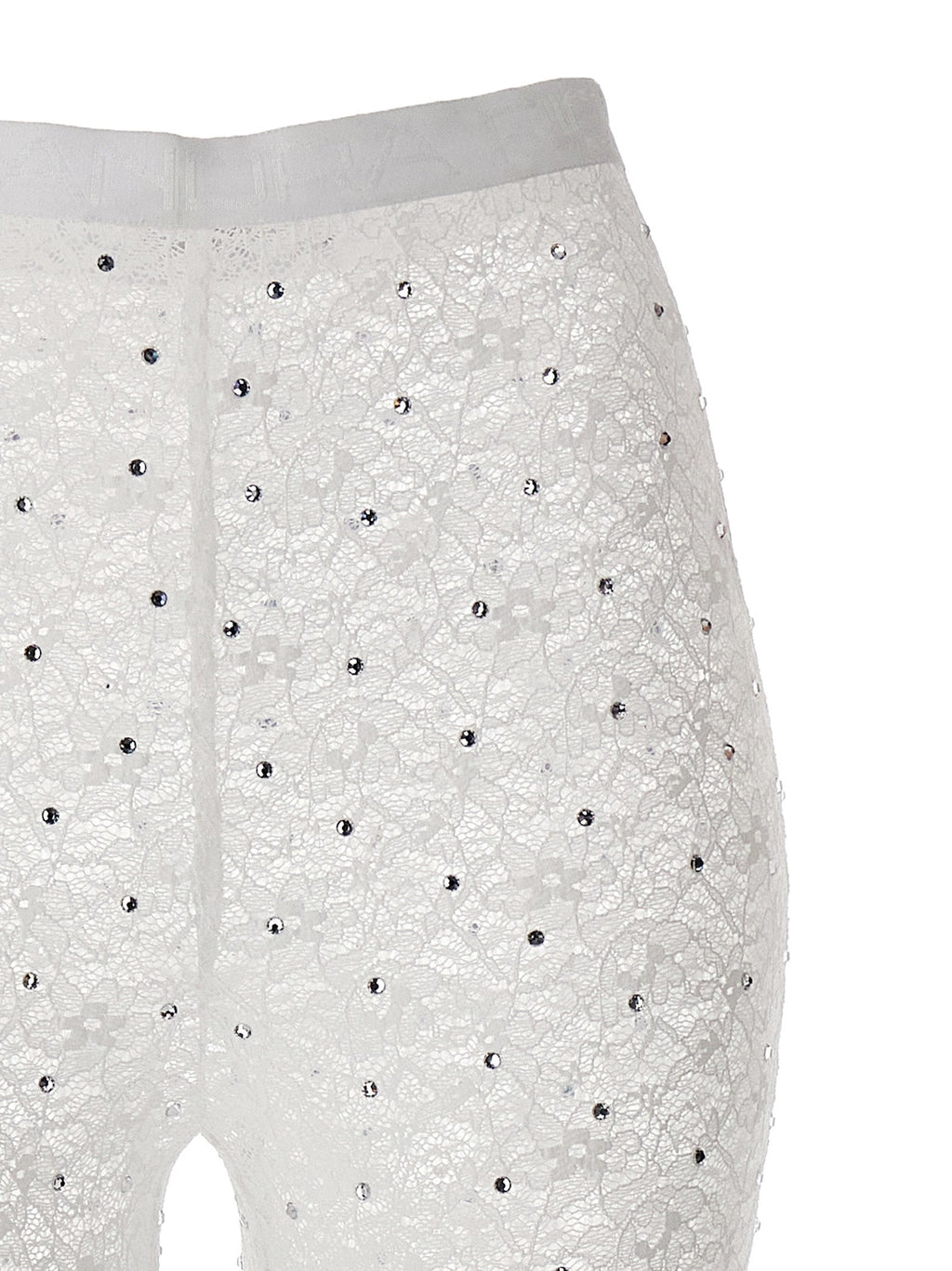 Alessandra Rich White Polyamide Leggings