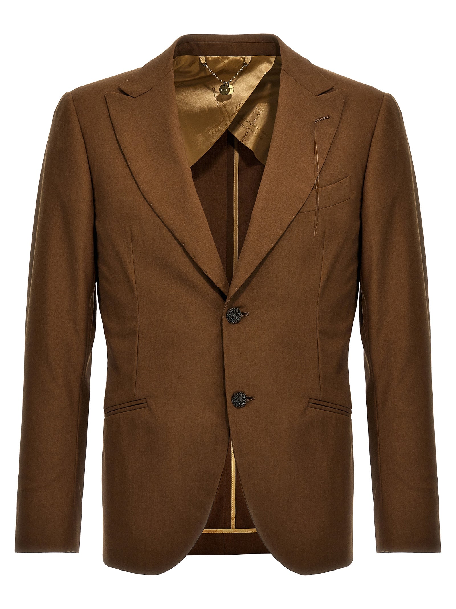 MAURIZIO MIRI Brown Wool Blazer
