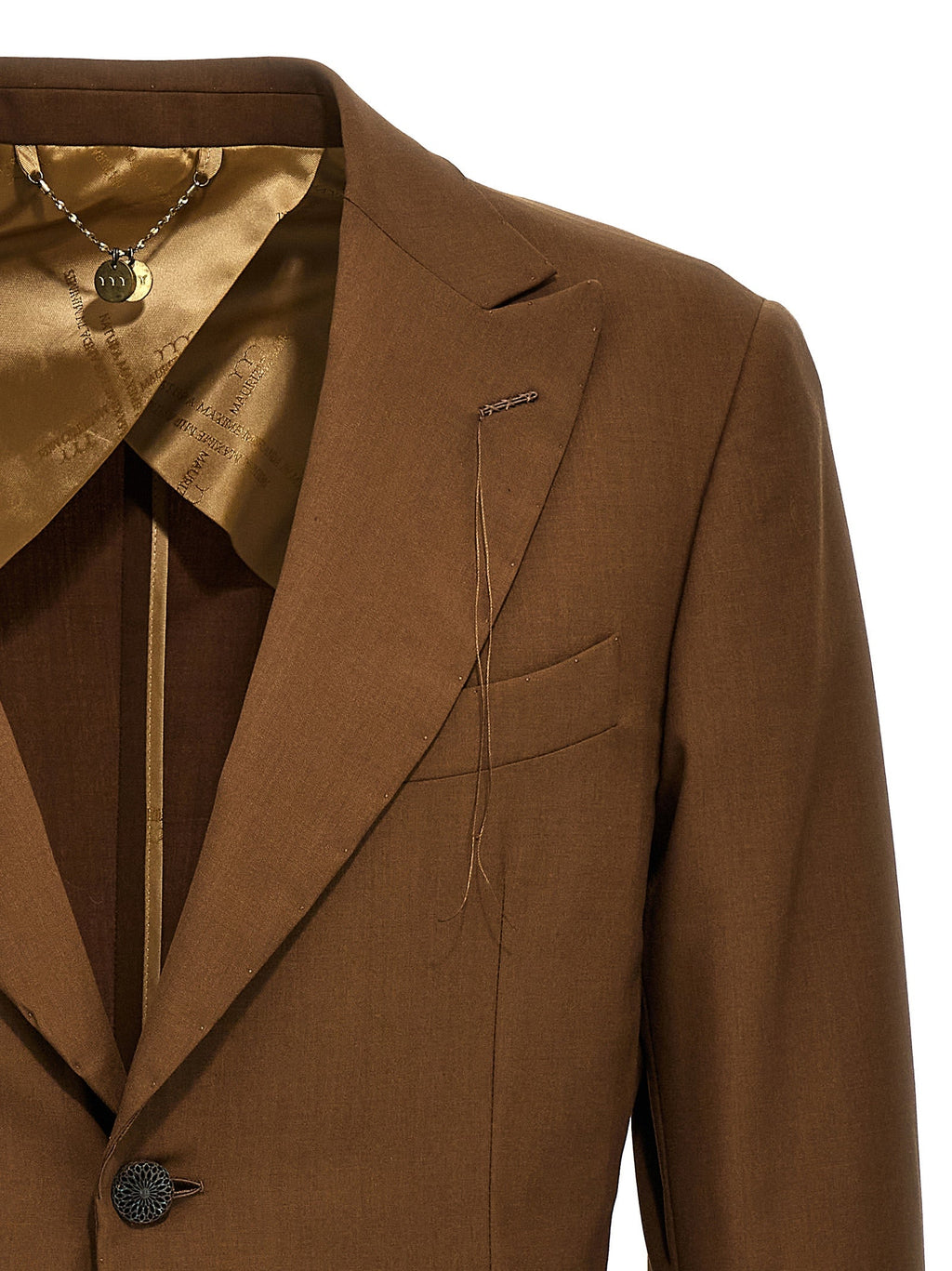 MAURIZIO MIRI Brown Wool Blazer