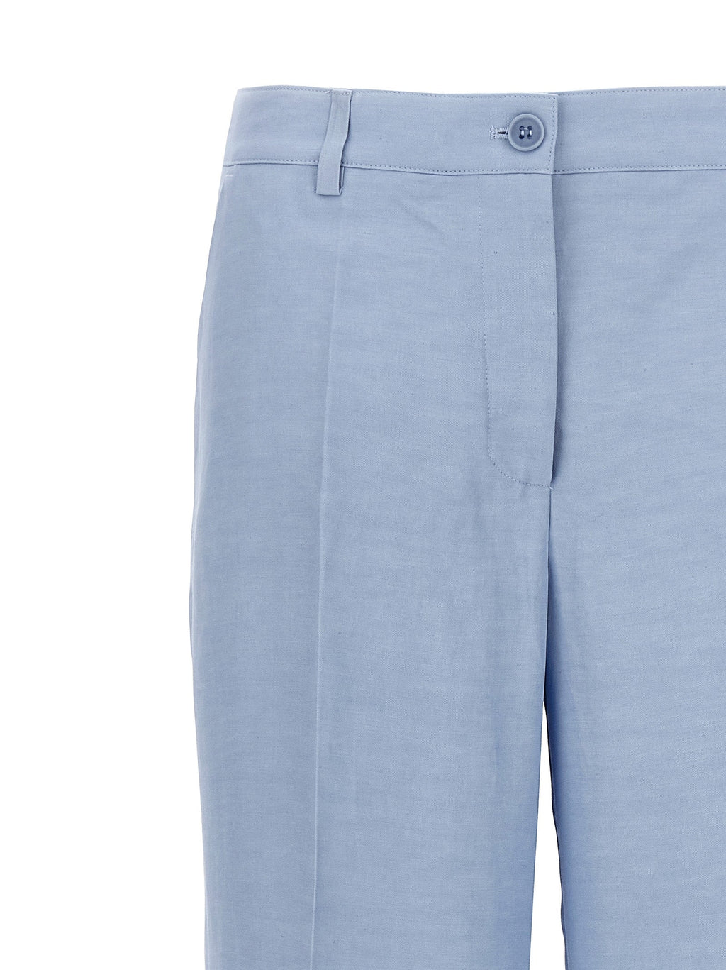 P.A.R.O.S.H. Blue Viscose Casual Pants