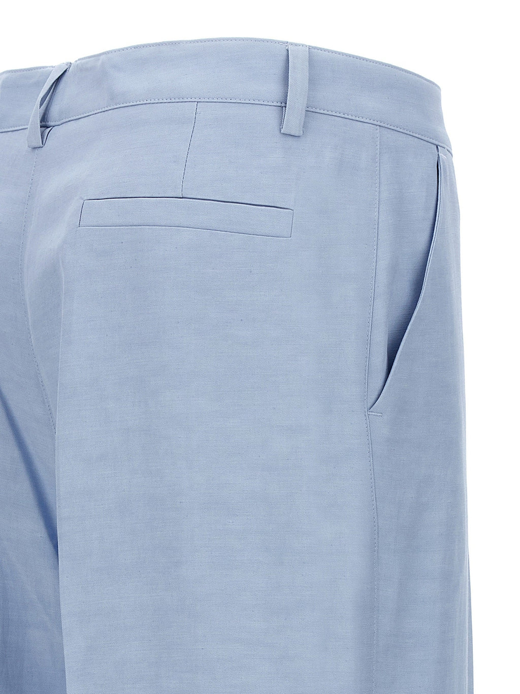 P.A.R.O.S.H. Blue Viscose Casual Pants