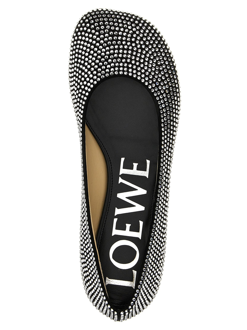 Loewe Black Goatskin Ballet Flats