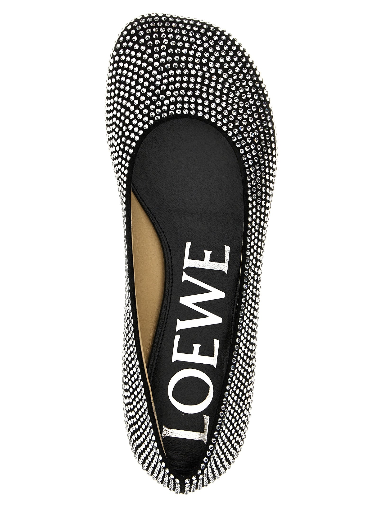 Loewe Black Goatskin Ballet Flats