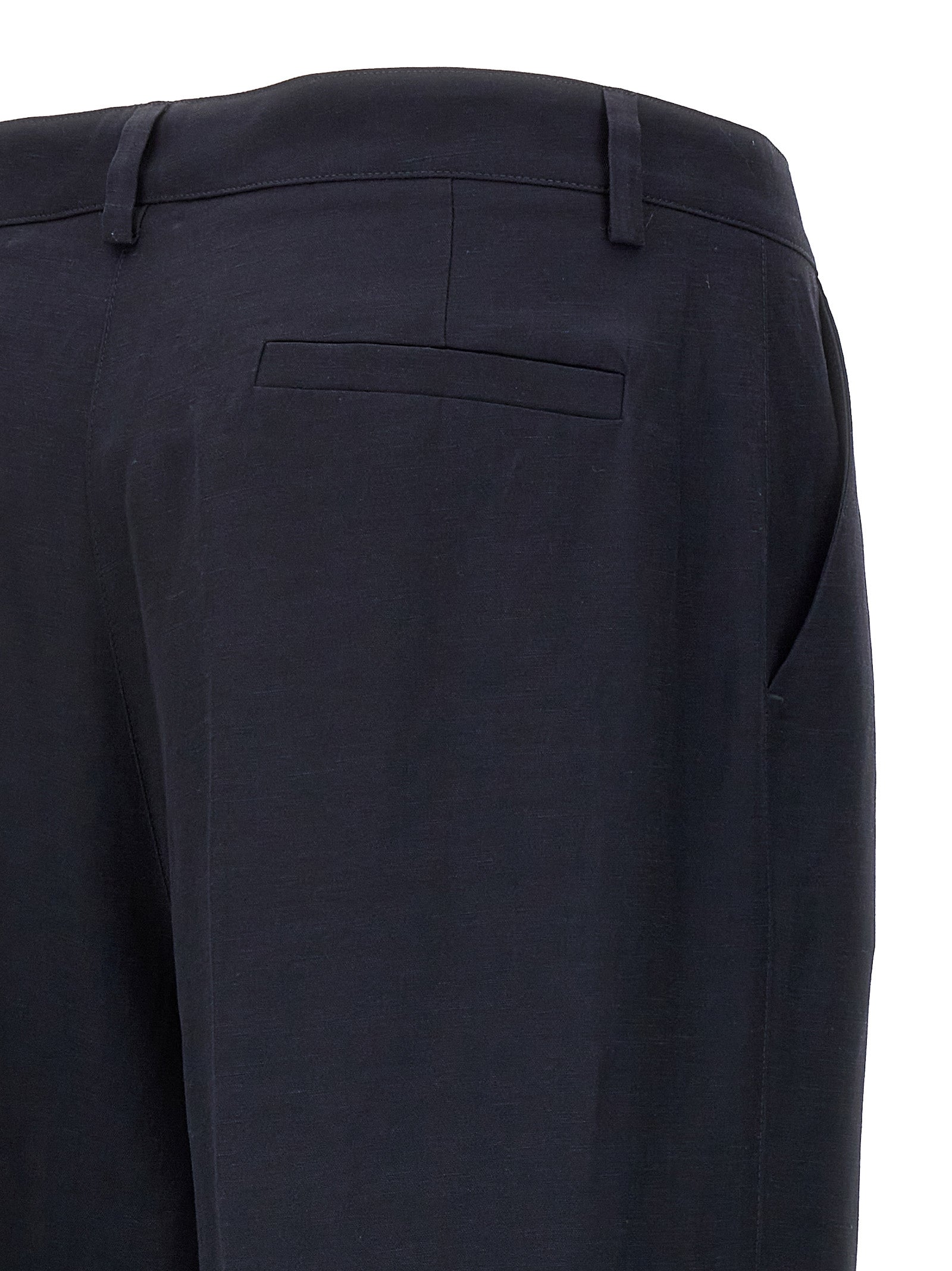 P.A.R.O.S.H. Blue Viscose Casual Pants
