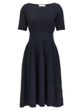 ANTONINO VALENTI Blue Viscose Midi Dress