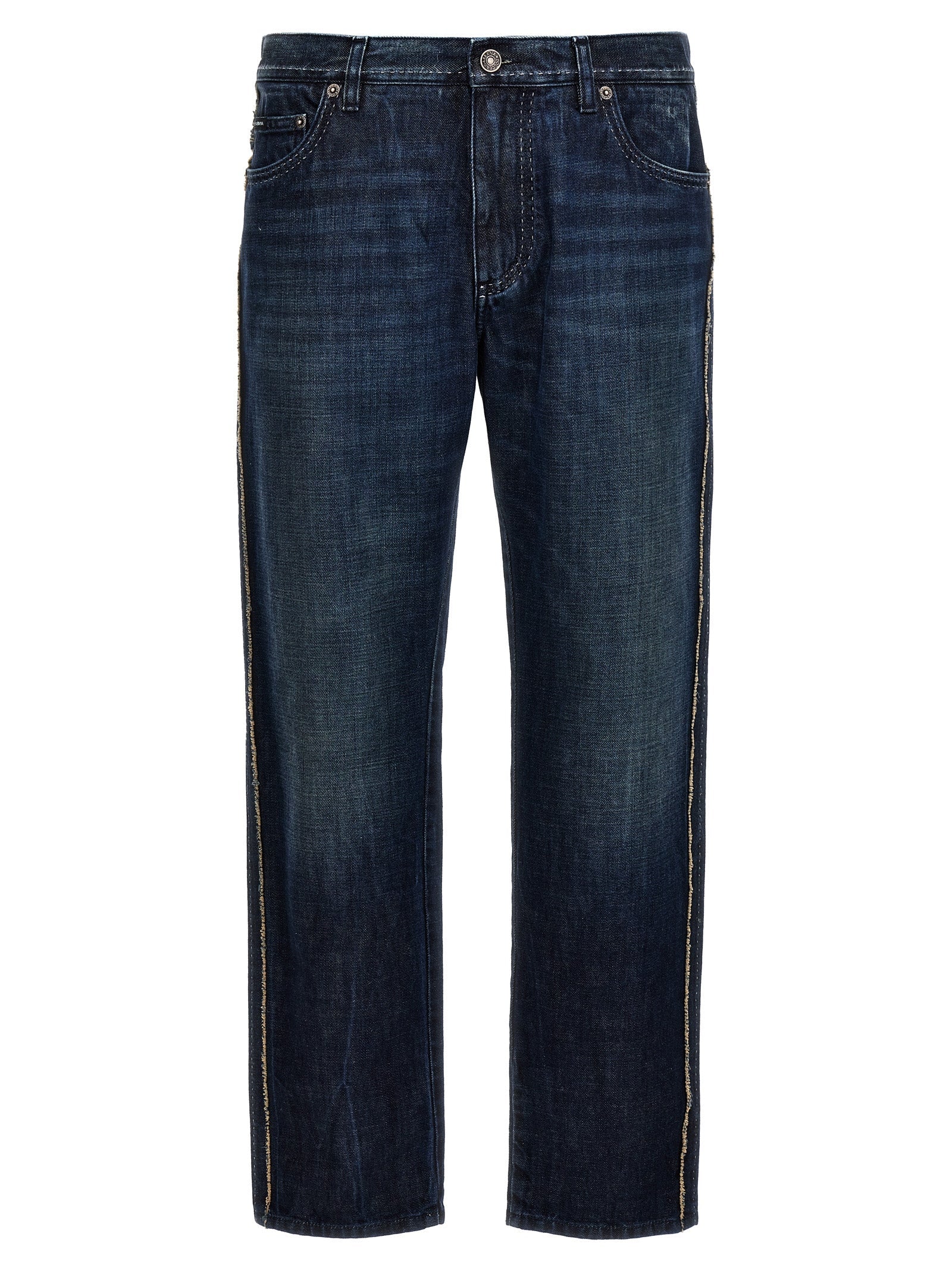Dolce & Gabbana Blue Cotton Skinny Jeans