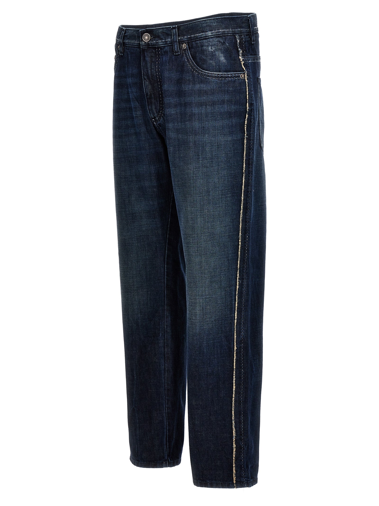 Dolce & Gabbana Blue Cotton Skinny Jeans