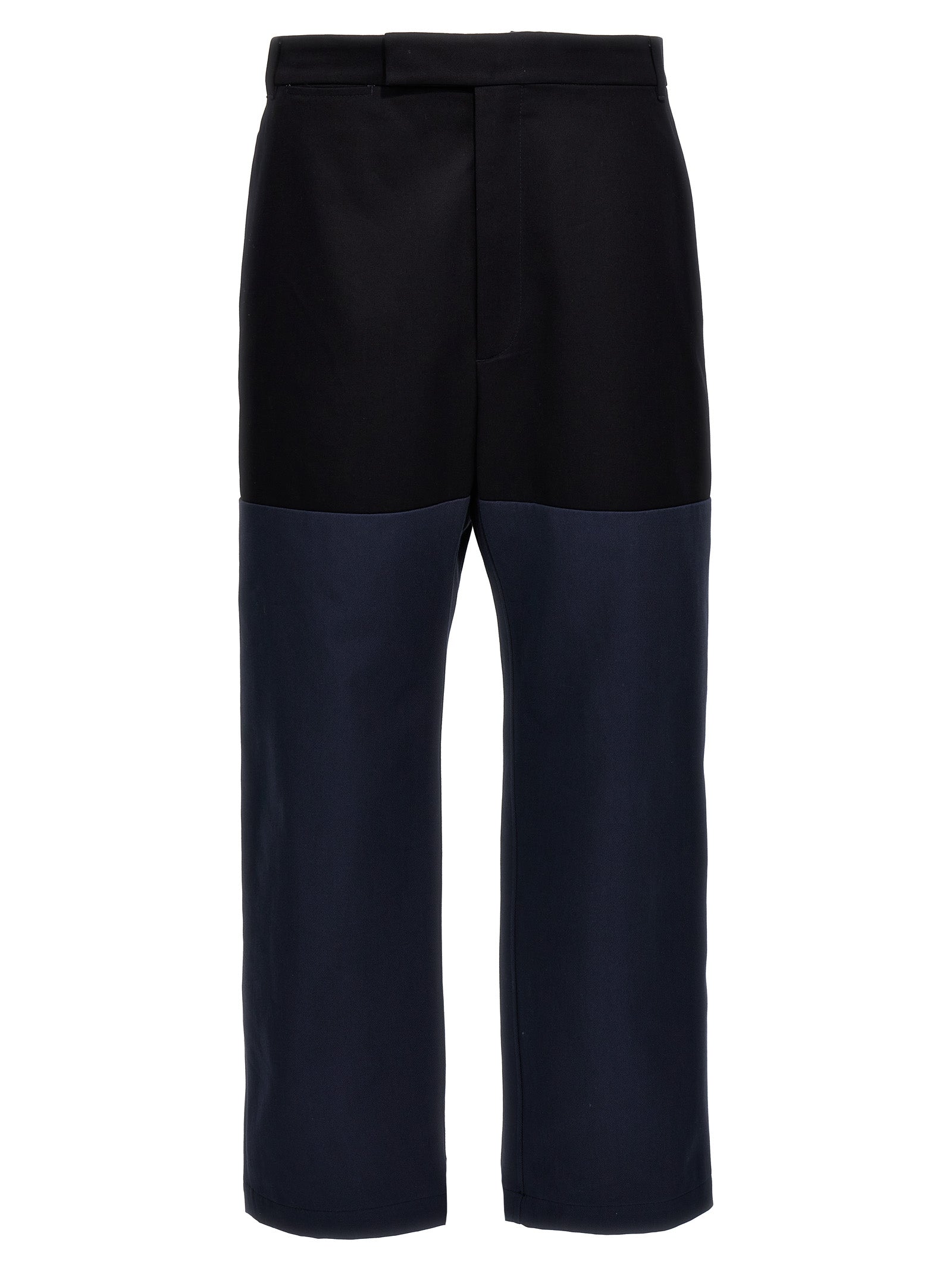 Thom Browne Blue Cotton Casual Pants
