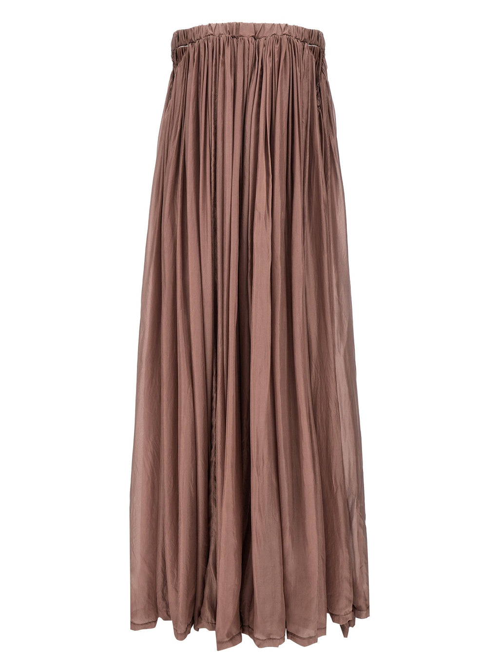 Rick Owens Multicolor Silk Long Dress