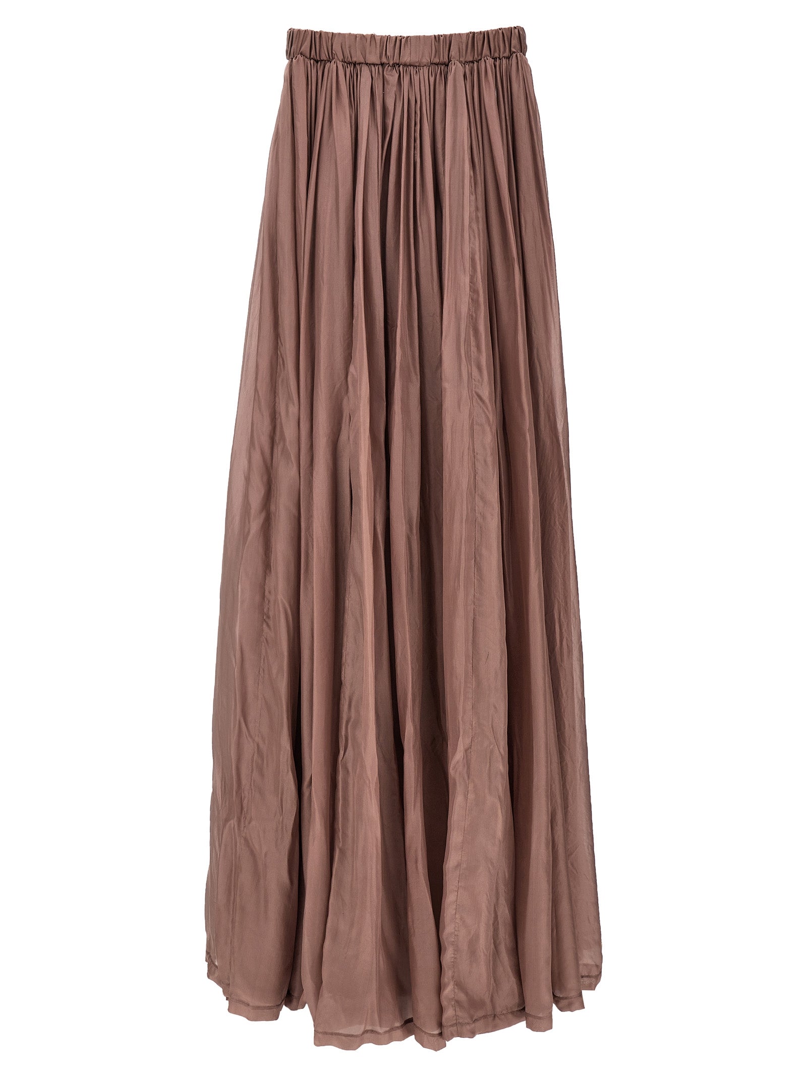 Rick Owens Multicolor Silk Long Dress