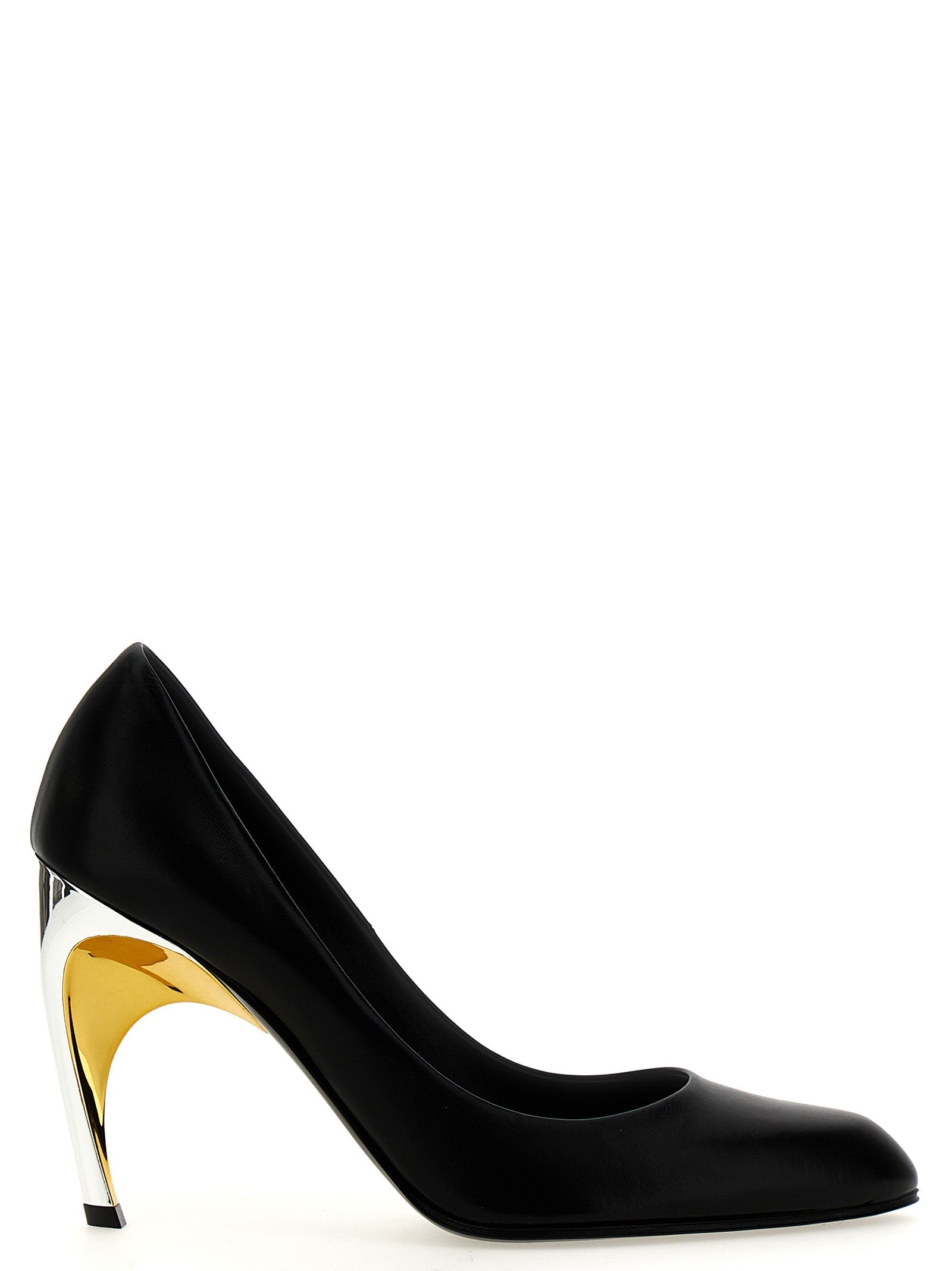 Alexander McQueen Black Lambskin High Heel Pumps Alexander McQueen