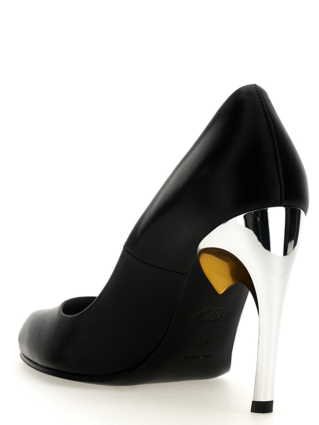 Alexander McQueen Black Lambskin High Heel Pumps Alexander McQueen