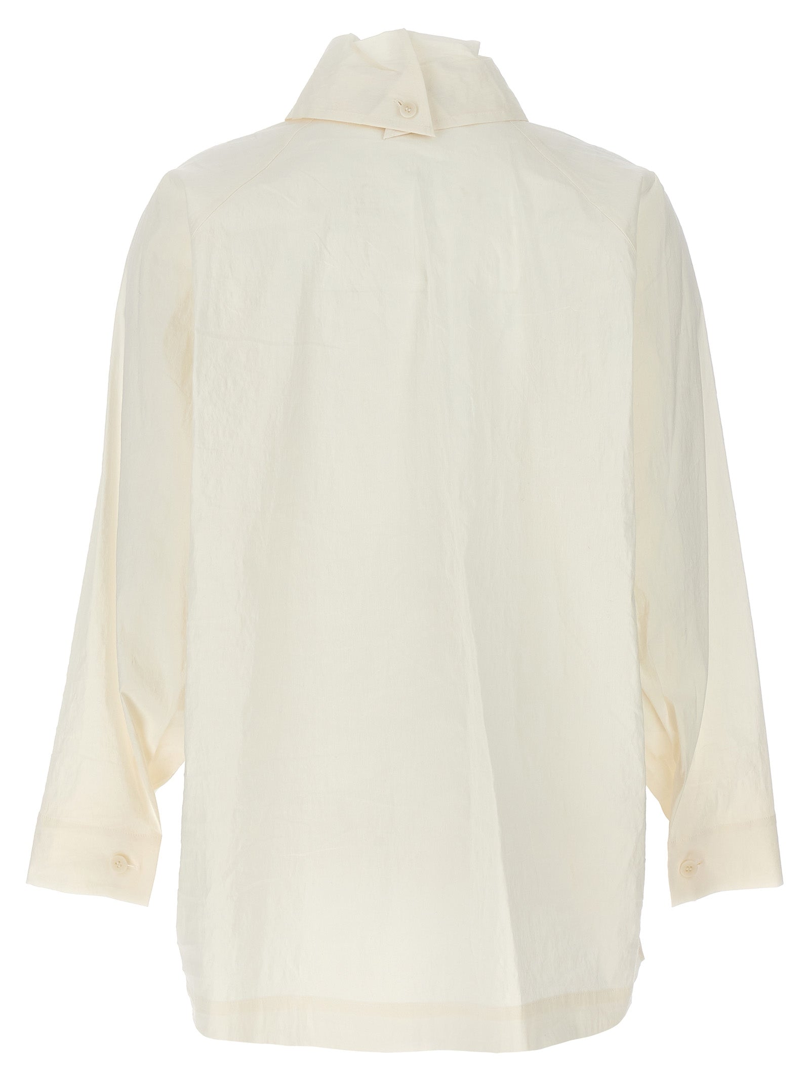 Issey Miyake White Fibers Blouse