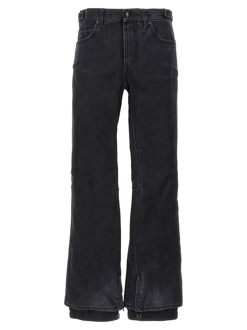 Balenciaga Black Cotton Flared Jeans
