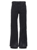 Balenciaga Black Cotton Flared Jeans
