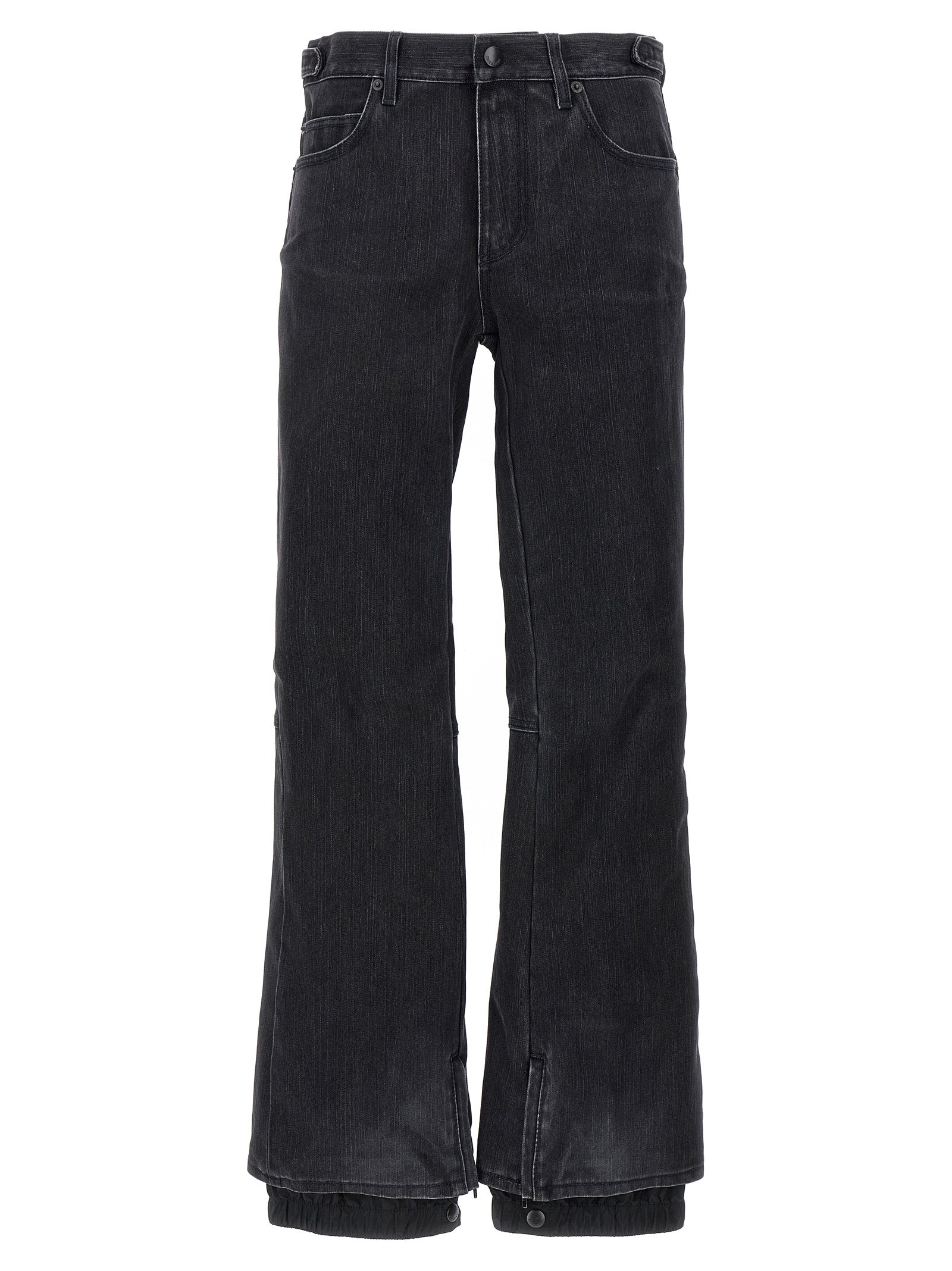 Balenciaga Black Cotton Flared Jeans