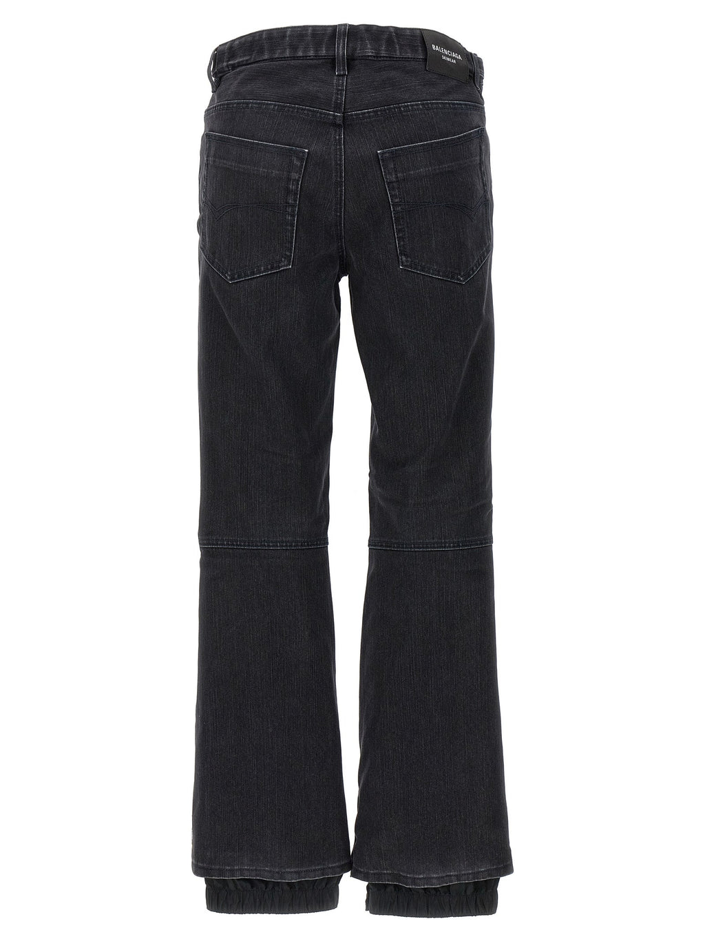 Balenciaga Black Cotton Flared Jeans
