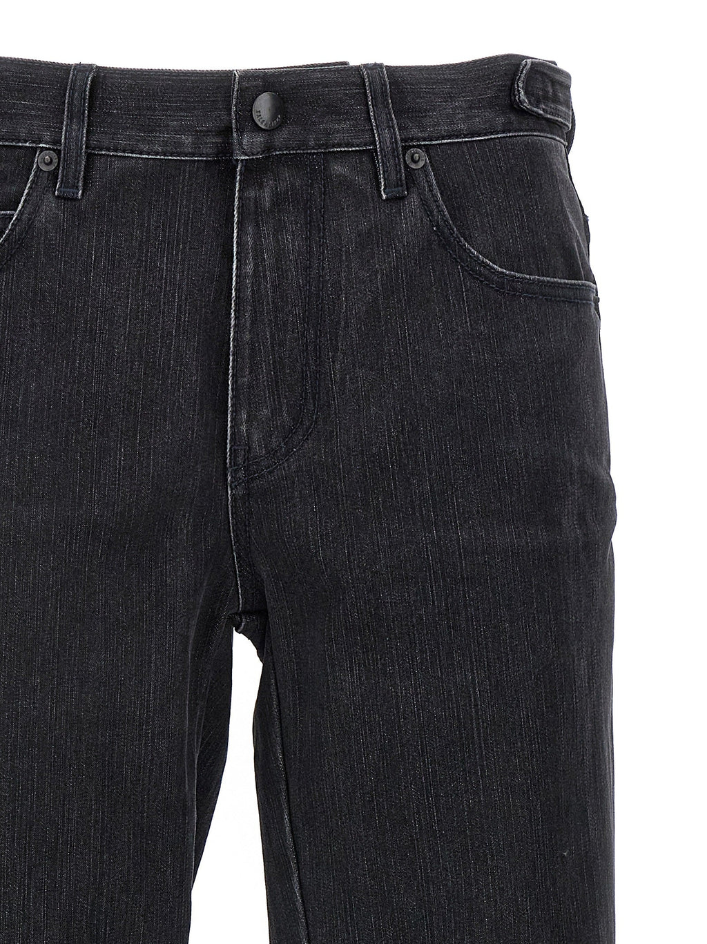 Balenciaga Black Cotton Flared Jeans
