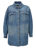 Palm Angels Blue Cotton Denim Jacket