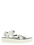 Palm Angels Bicolor Polyester Flat Sandals