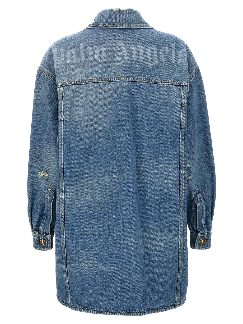 Palm Angels Blue Cotton Denim Jacket