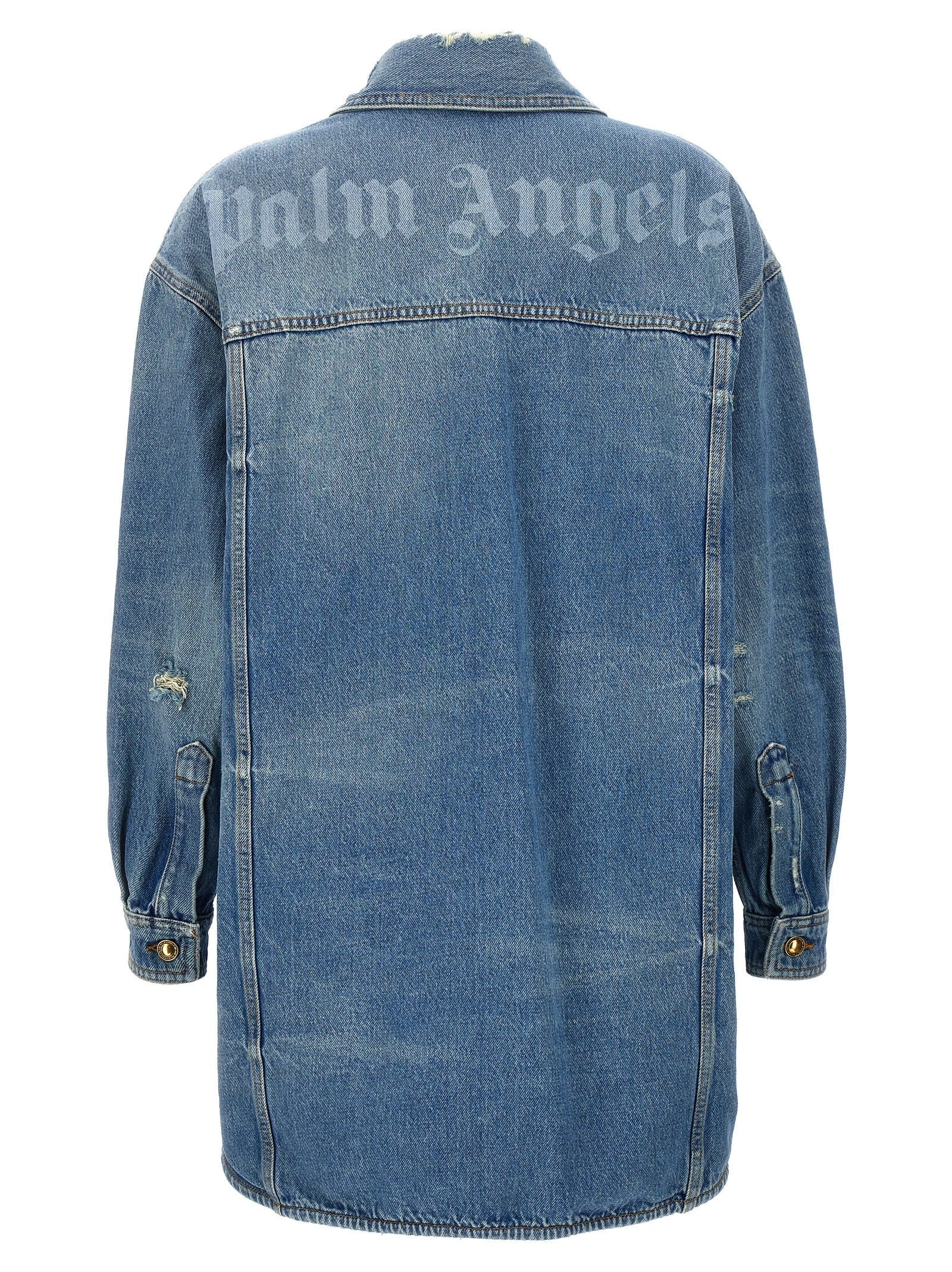 Palm Angels Blue Cotton Denim Jacket