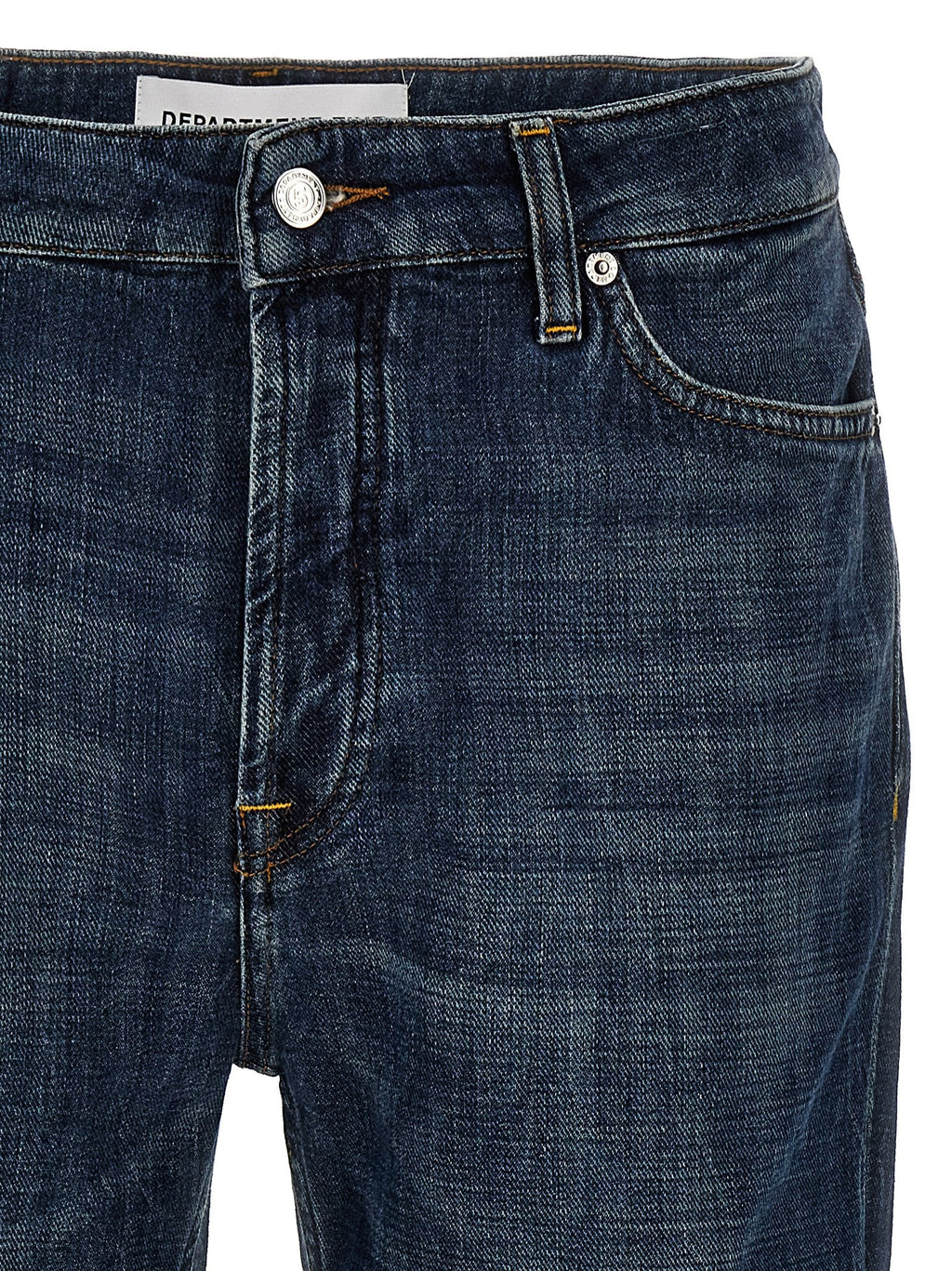 Department 5 Blue Cotton Straight-Leg Jeans