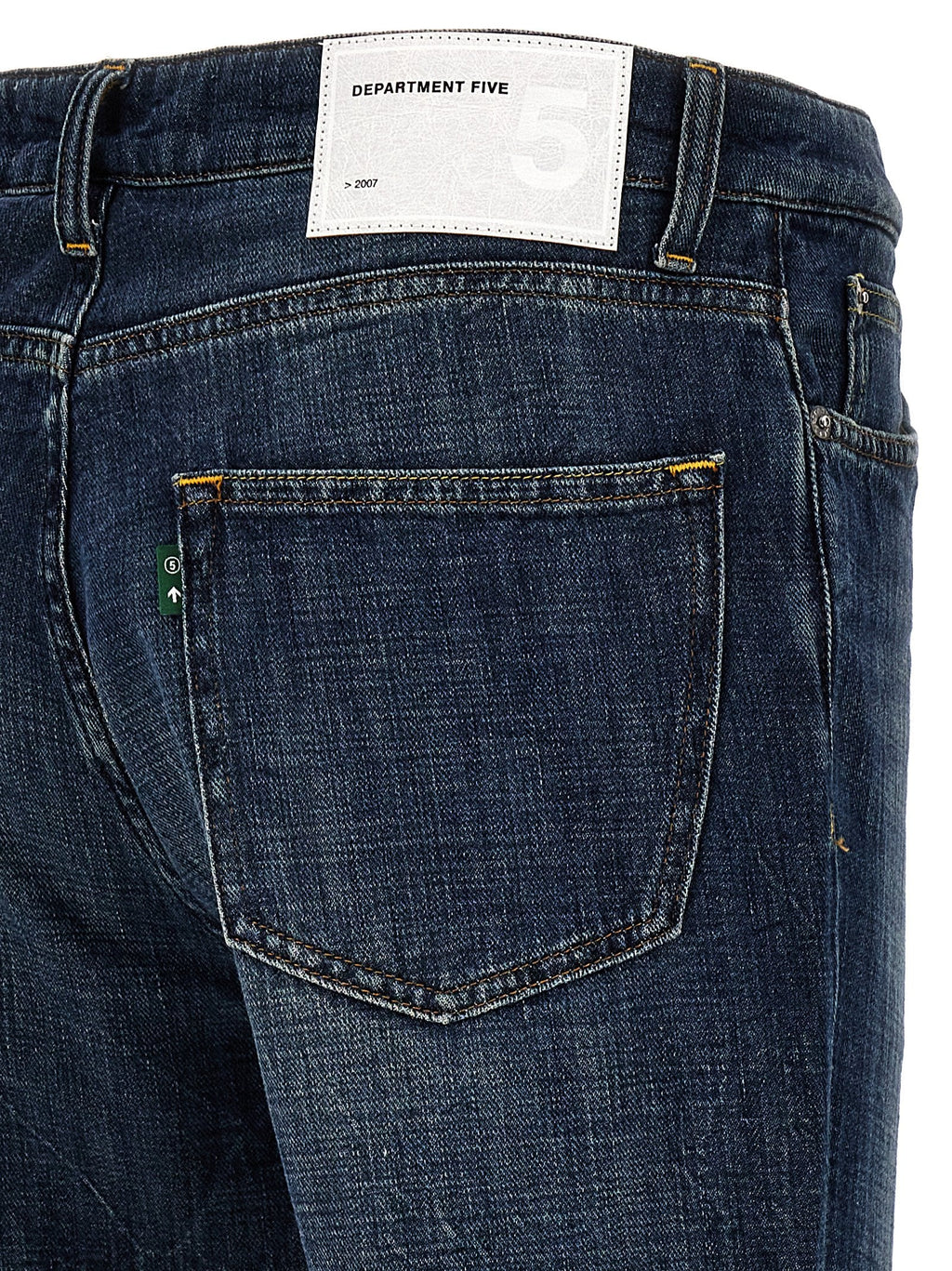 Department 5 Blue Cotton Straight-Leg Jeans