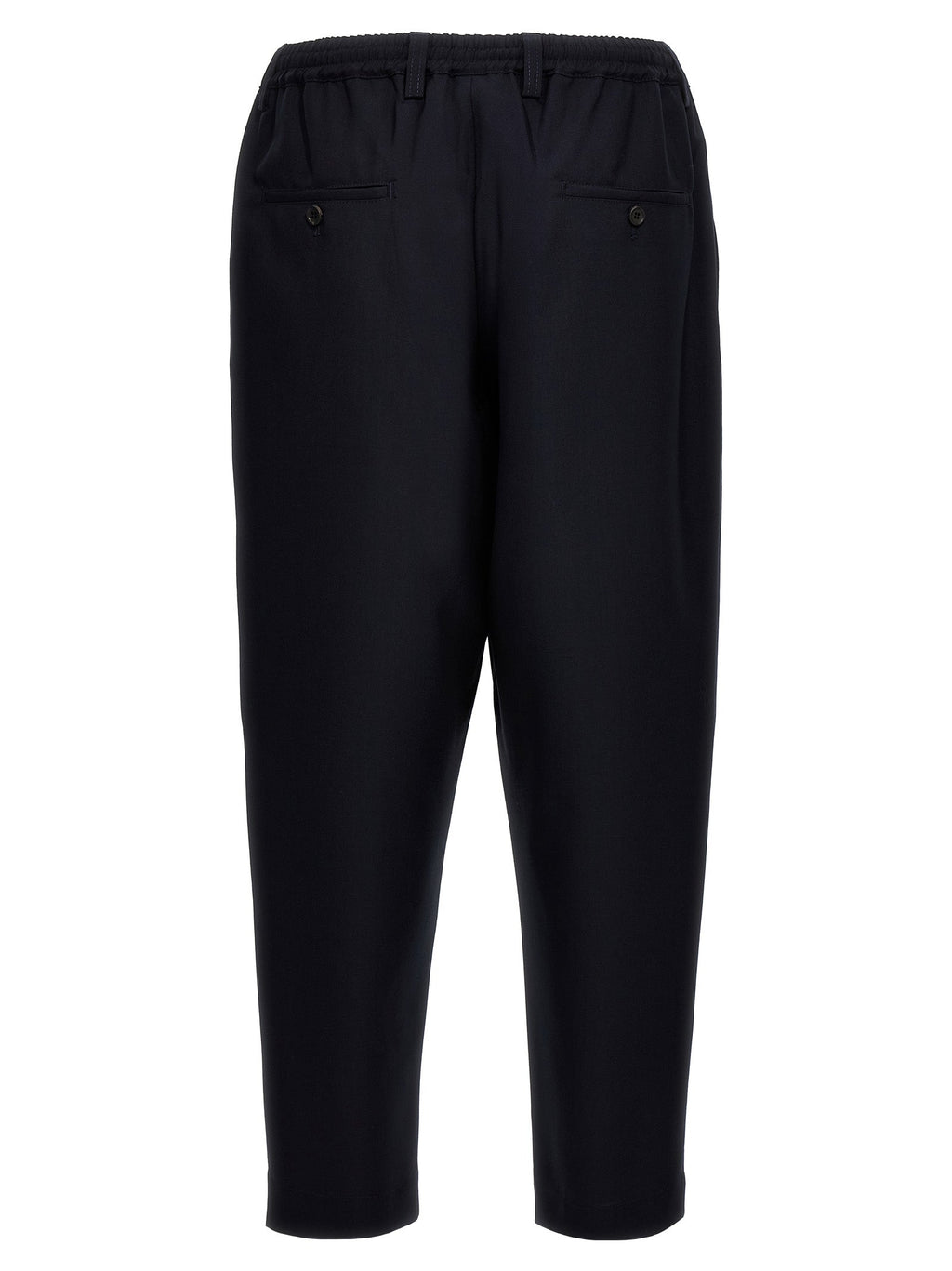 Marni Blue Virgin Wool Cropped Pants