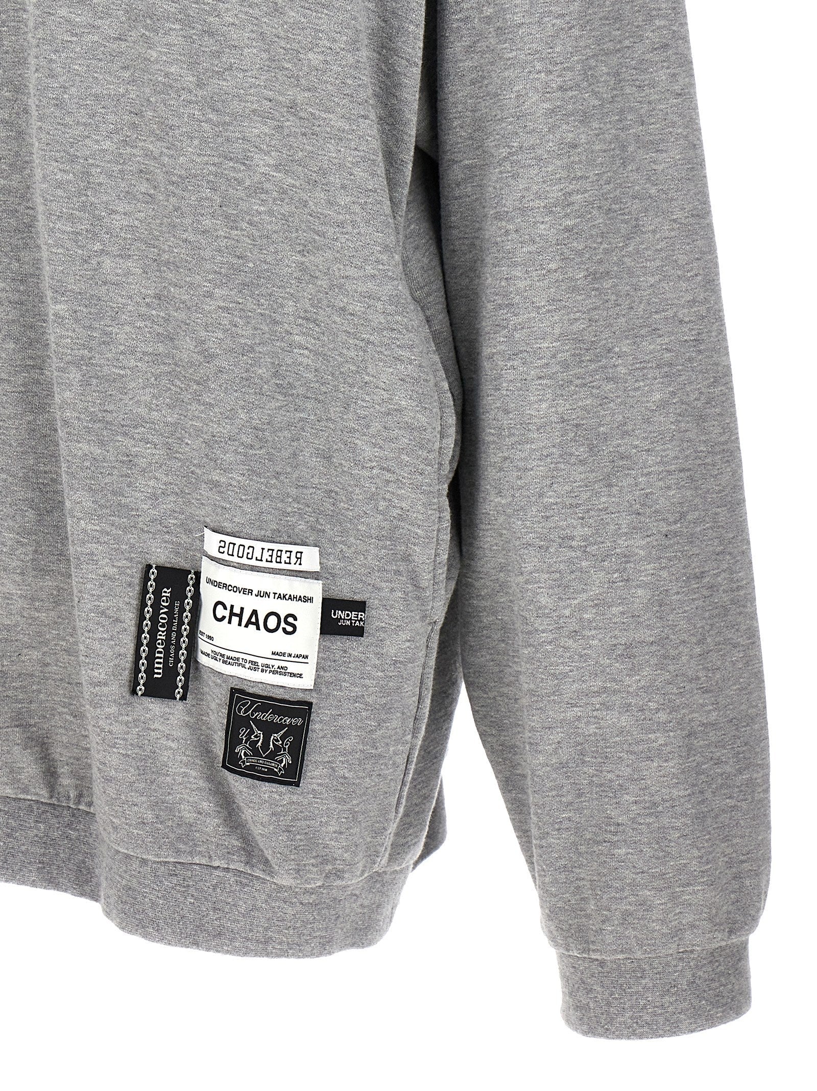Undercover Gray Cotton Sweatshirt