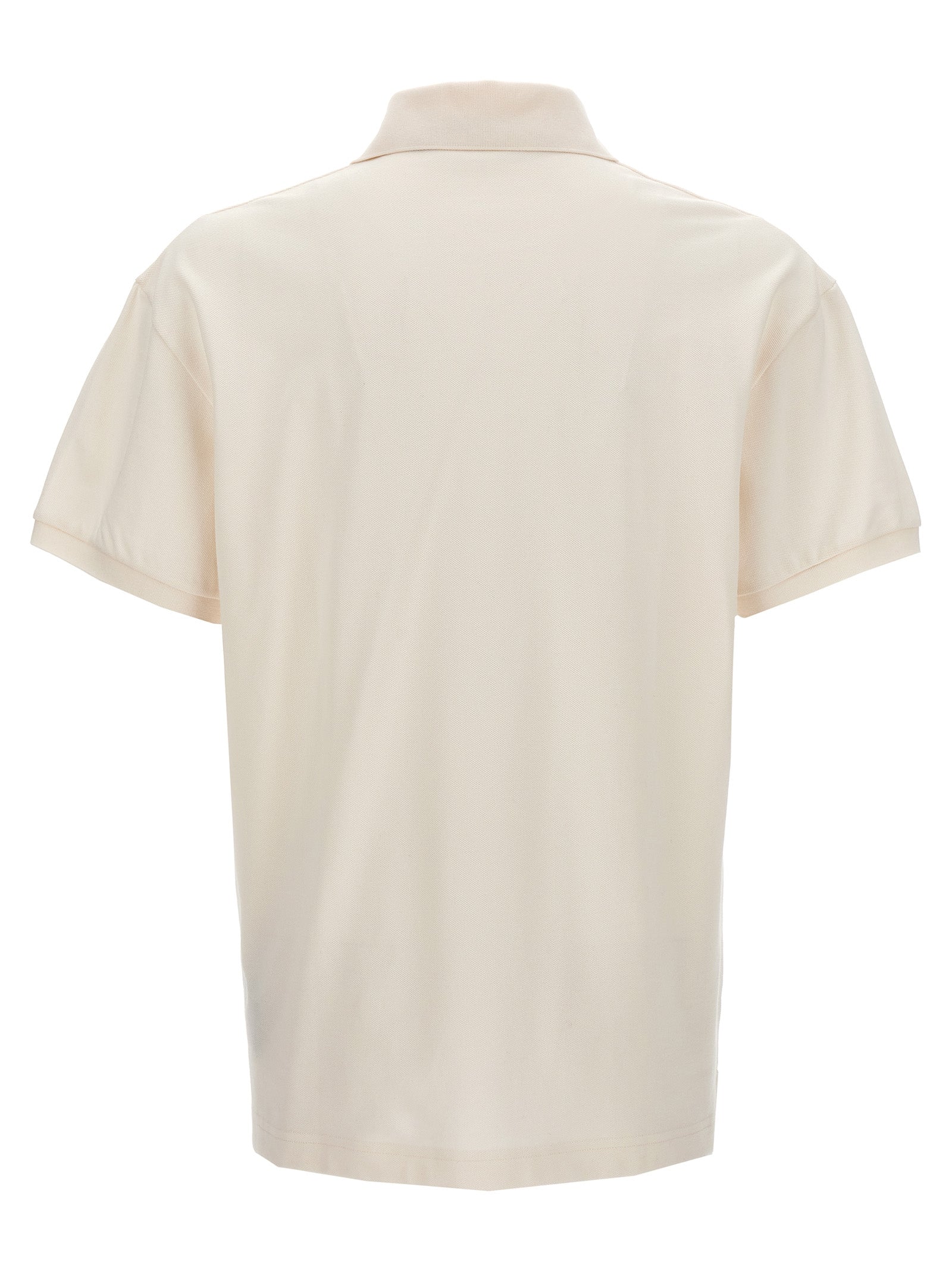 Palm Angels White Polyester Polo Shirt