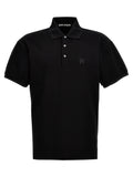 Palm Angels Black Polyester Polo Shirt