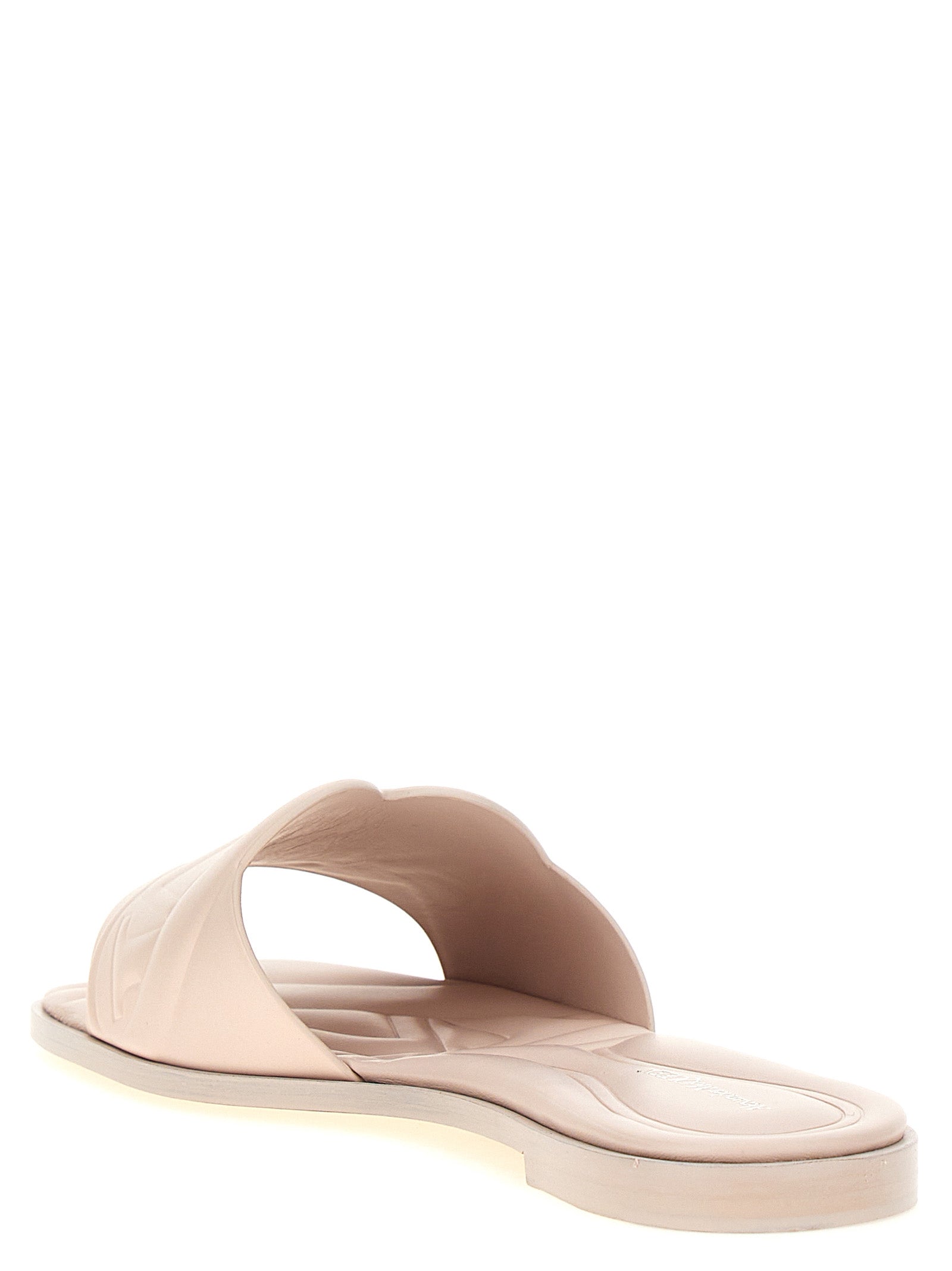 Alexander McQueen Multicolor Calfskin Slides