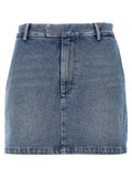 Armarium Blue Cotton Long Skirt
