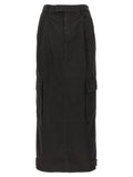 Armarium Black Cotton Mini Skirt